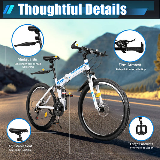 Adult Outdoor Mountain Carbon Steel Bicycle