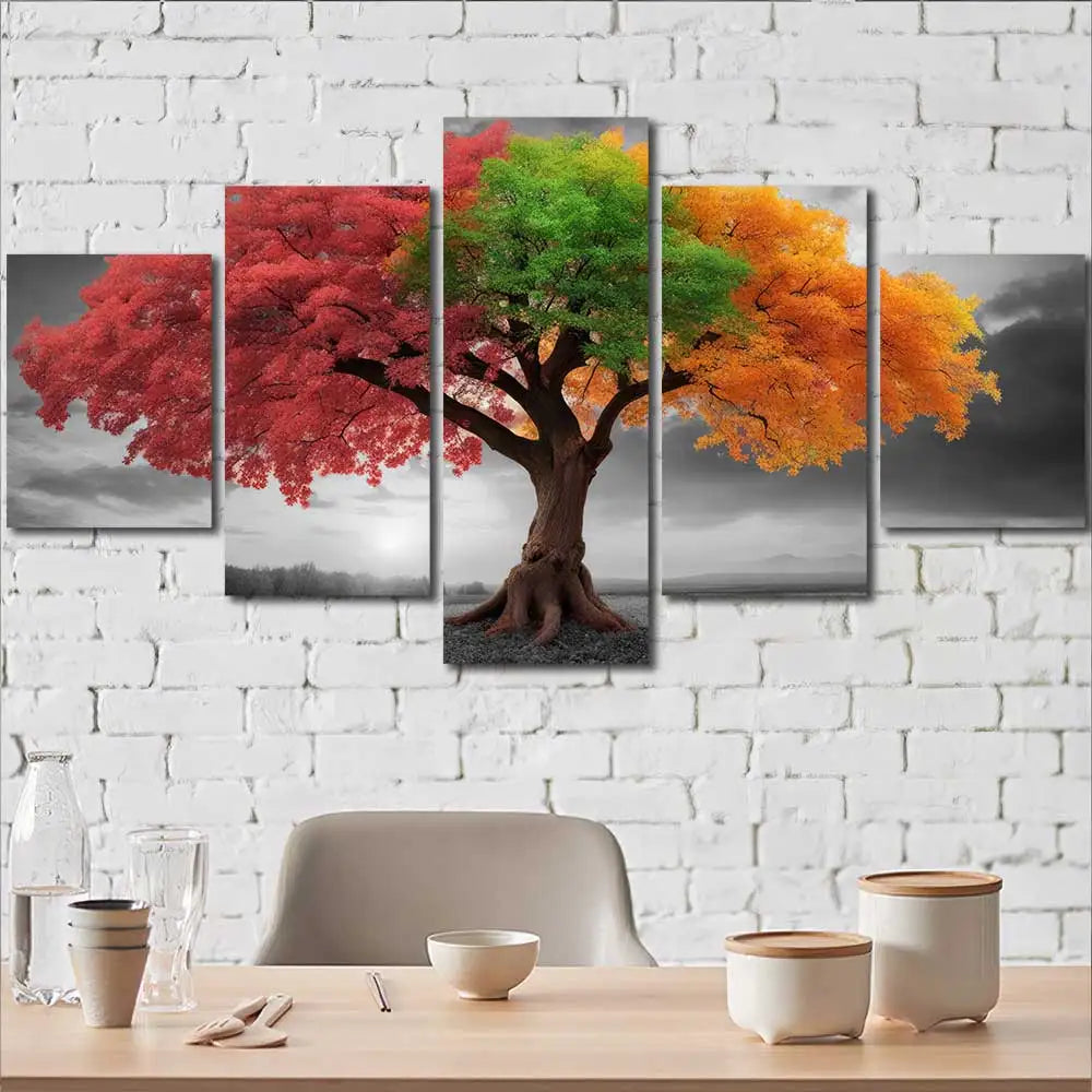 Framed Tree Canvas Art HD Print Wall Decoration